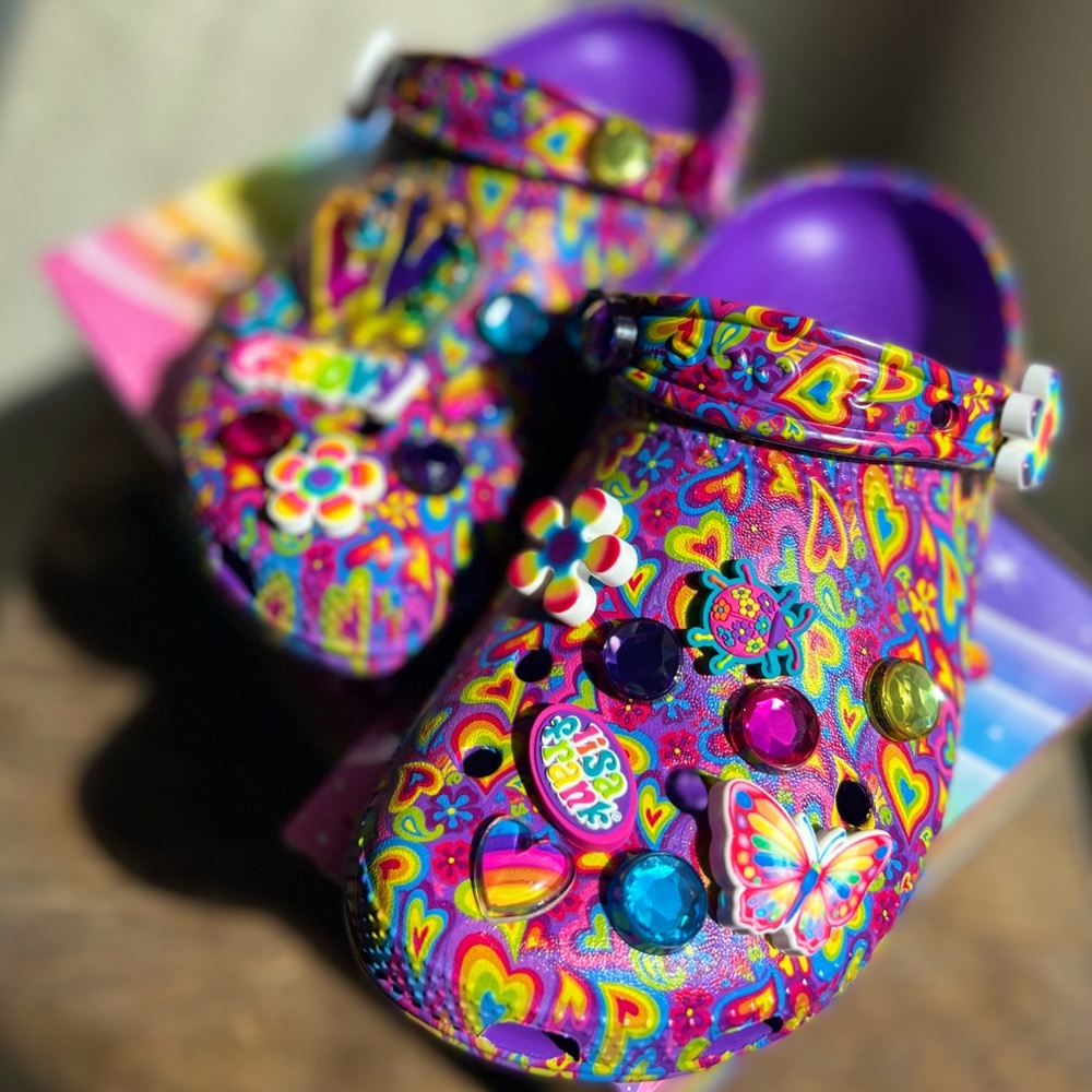 Lisa Frank Crocs W9